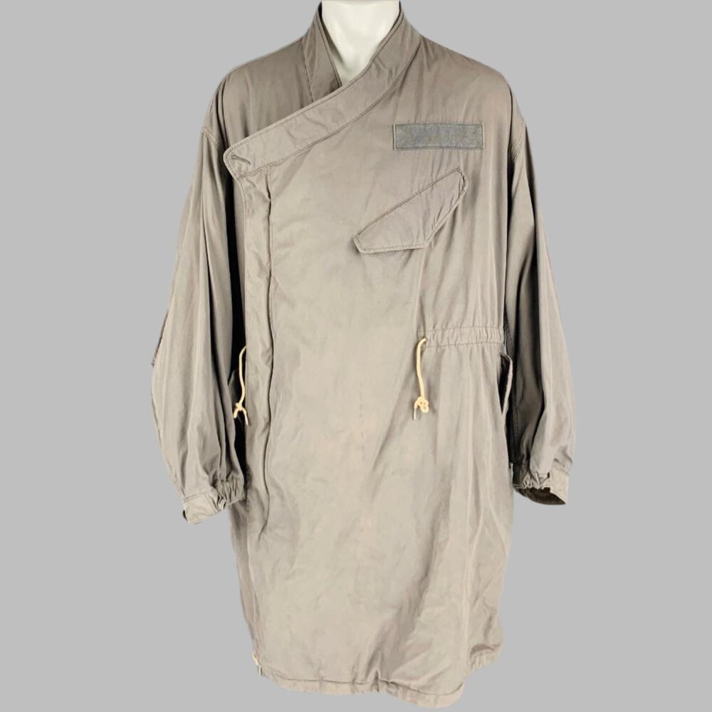 VISVIM Size S -Chamdo Fishtail Parka- Grey Cotton Parka Coat